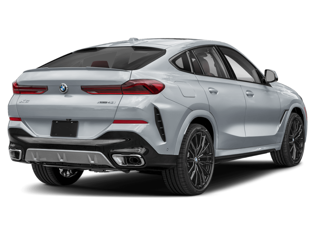 2027 BMW X6 M60i - Rear 3/4, facing to the right