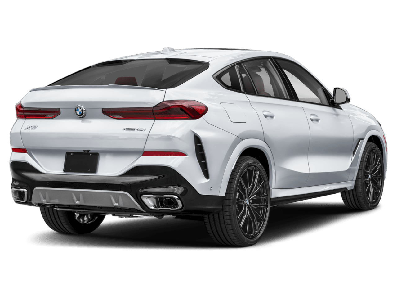 2027 BMW X6 M60i - Rear 3/4, facing to the right