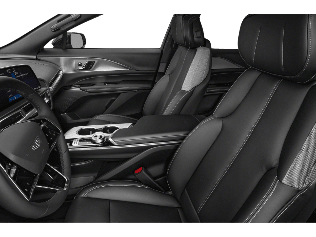 2027 Cadillac LYRIQ Luxury - Interior Driver's Side with Door Open, Front Seat Feature