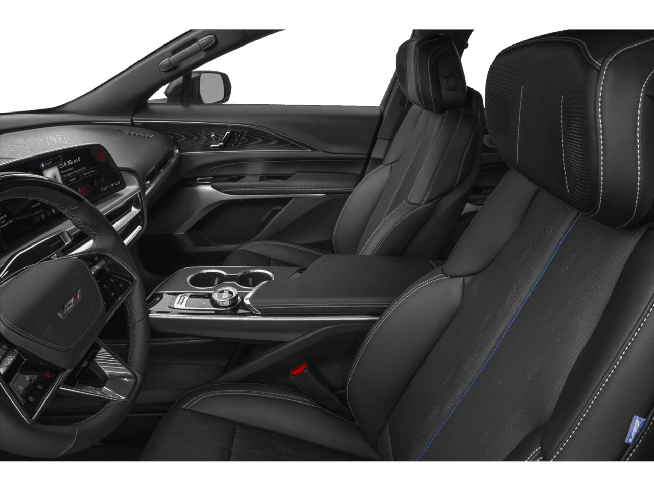 2027 Cadillac LYRIQ LYRIQ-V - Interior Driver's Side with Door Open, Front Seat Feature