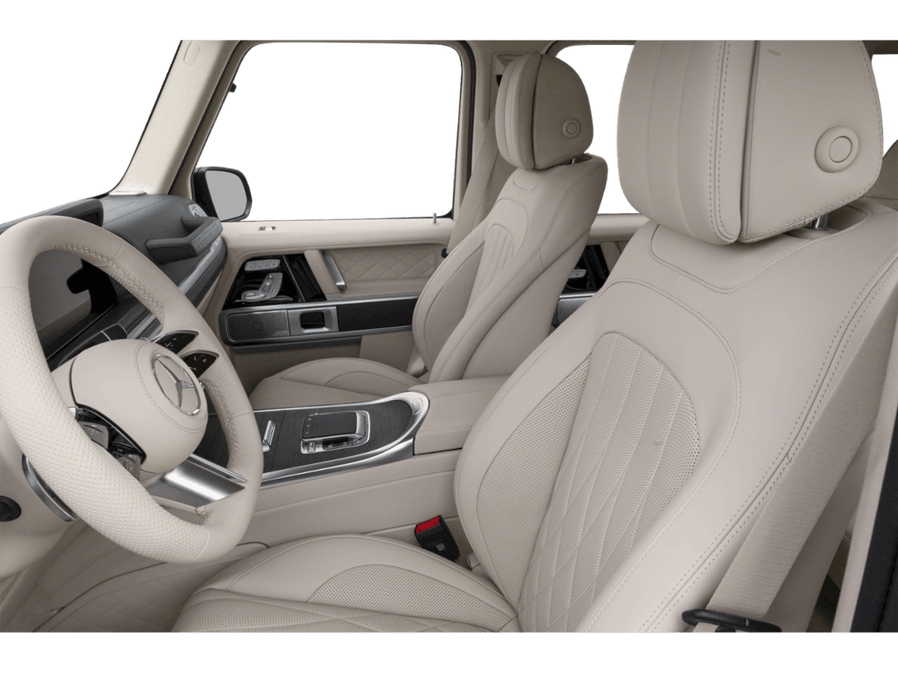 2027 Mercedes-Benz G-Class G 580e - Interior Driver's Side with Door Open, Front Seat Feature