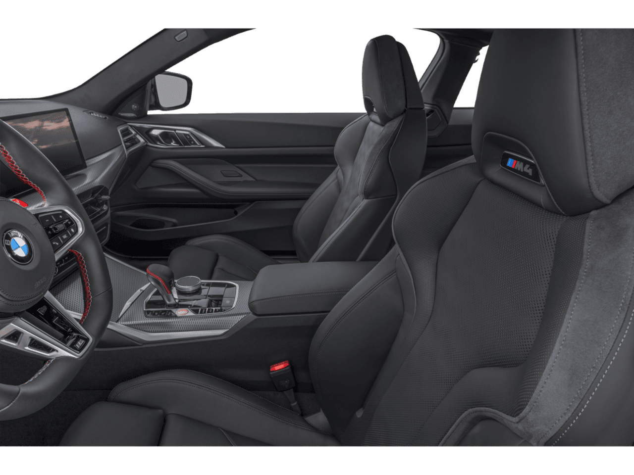2027 BMW M4 Competition - Interior Driver's Side with Door Open, Front Seat Feature