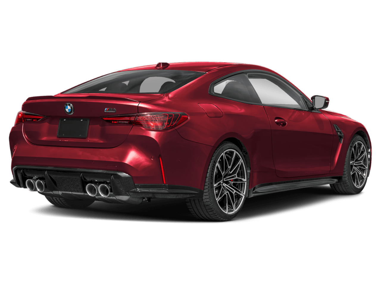 2027 BMW M4 Competition - Rear 3/4, facing to the right