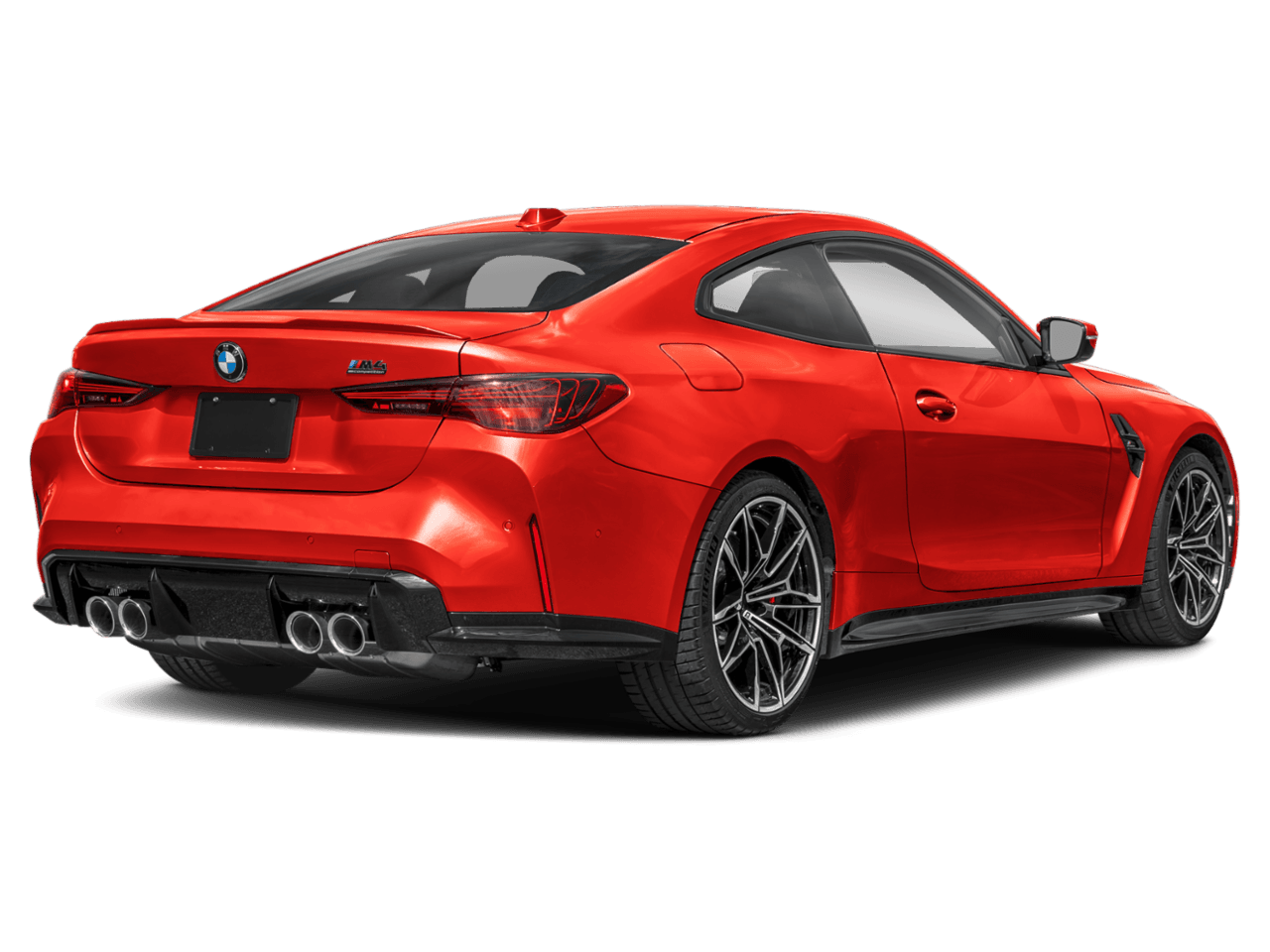 2027 BMW M4 Competition - Rear 3/4, facing to the right