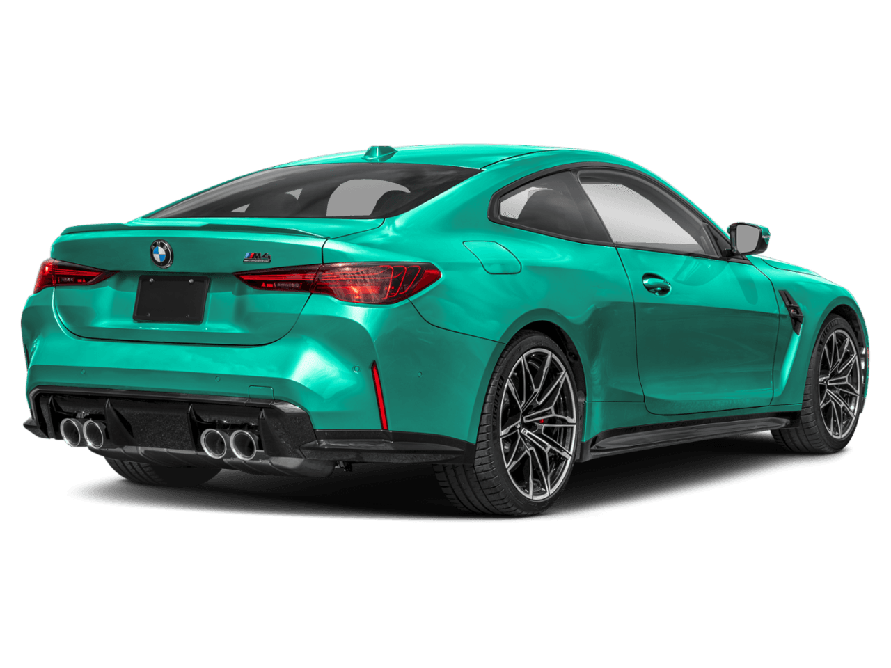 2027 BMW M4 Competition xDrive - Rear 3/4, facing to the right