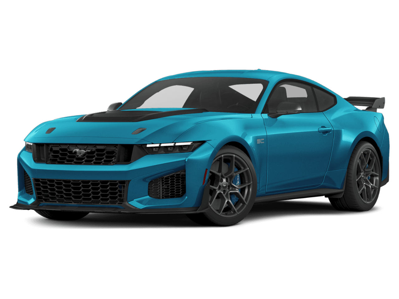 2026 Ford Mustang Dark - Front 3/4, facing to the left