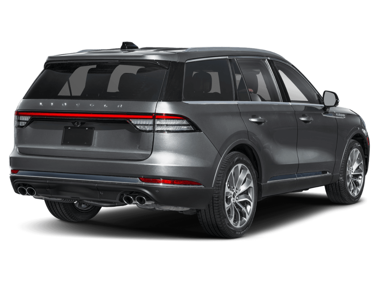 2027 Lincoln Aviator Reserve - Rear 3/4, facing to the right