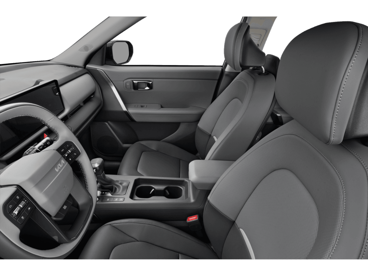 2027 Kia Seltos EX - Interior Driver's Side with Door Open, Front Seat Feature