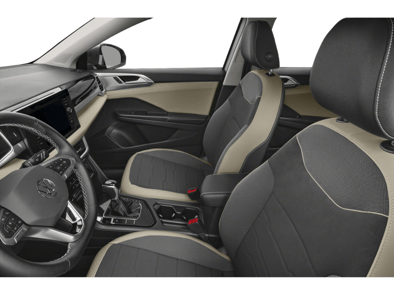 2027 Volkswagen Taos SE - Interior Driver's Side with Door Open, Front Seat Feature