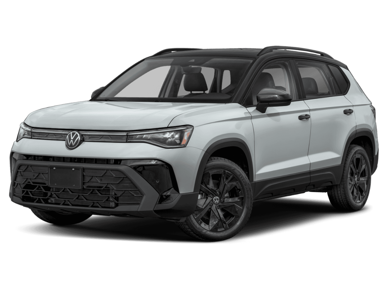 2027 Volkswagen Taos SE Black - Front 3/4, facing to the left