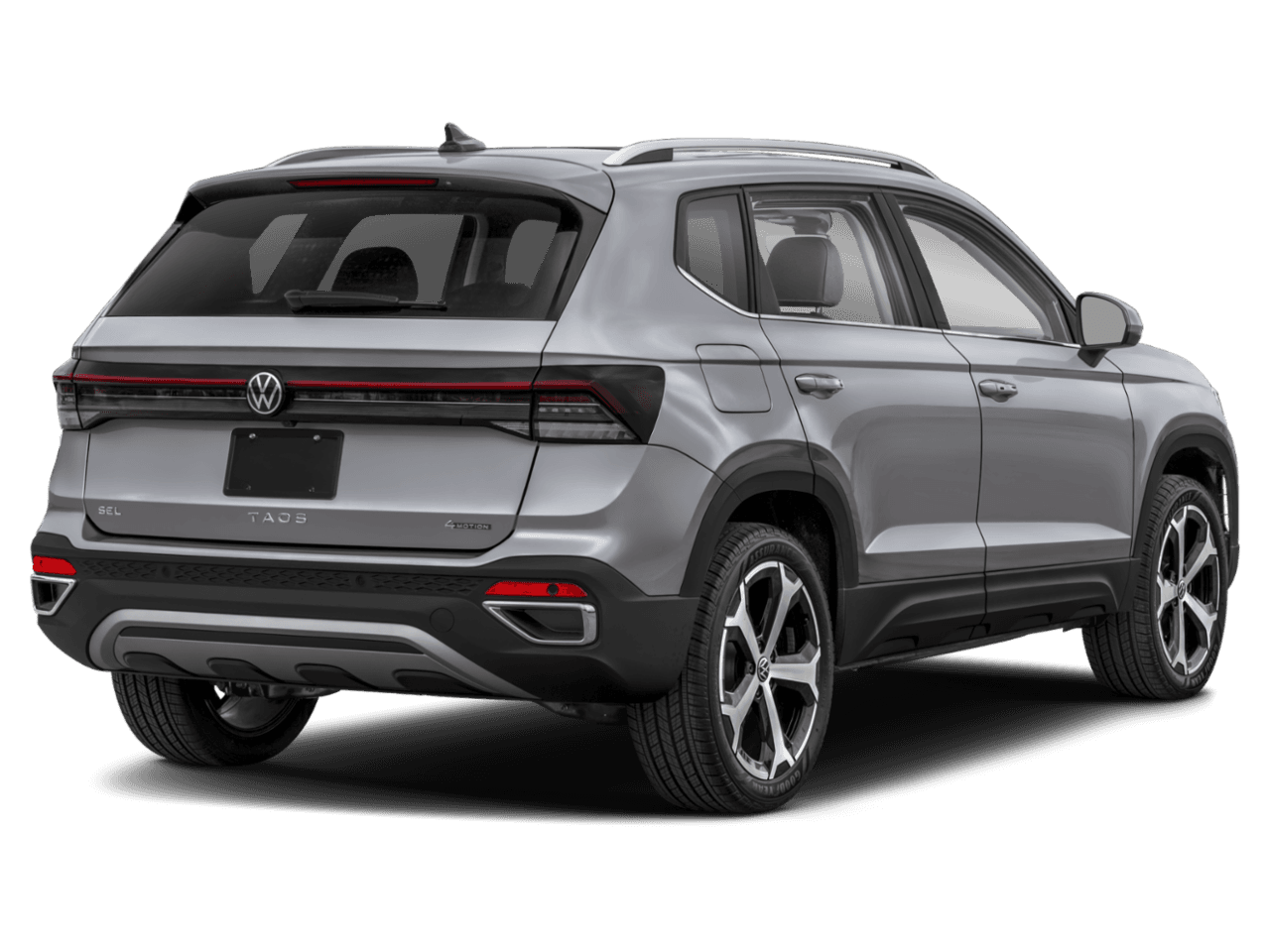 2027 Volkswagen Taos SEL - Rear 3/4, facing to the right
