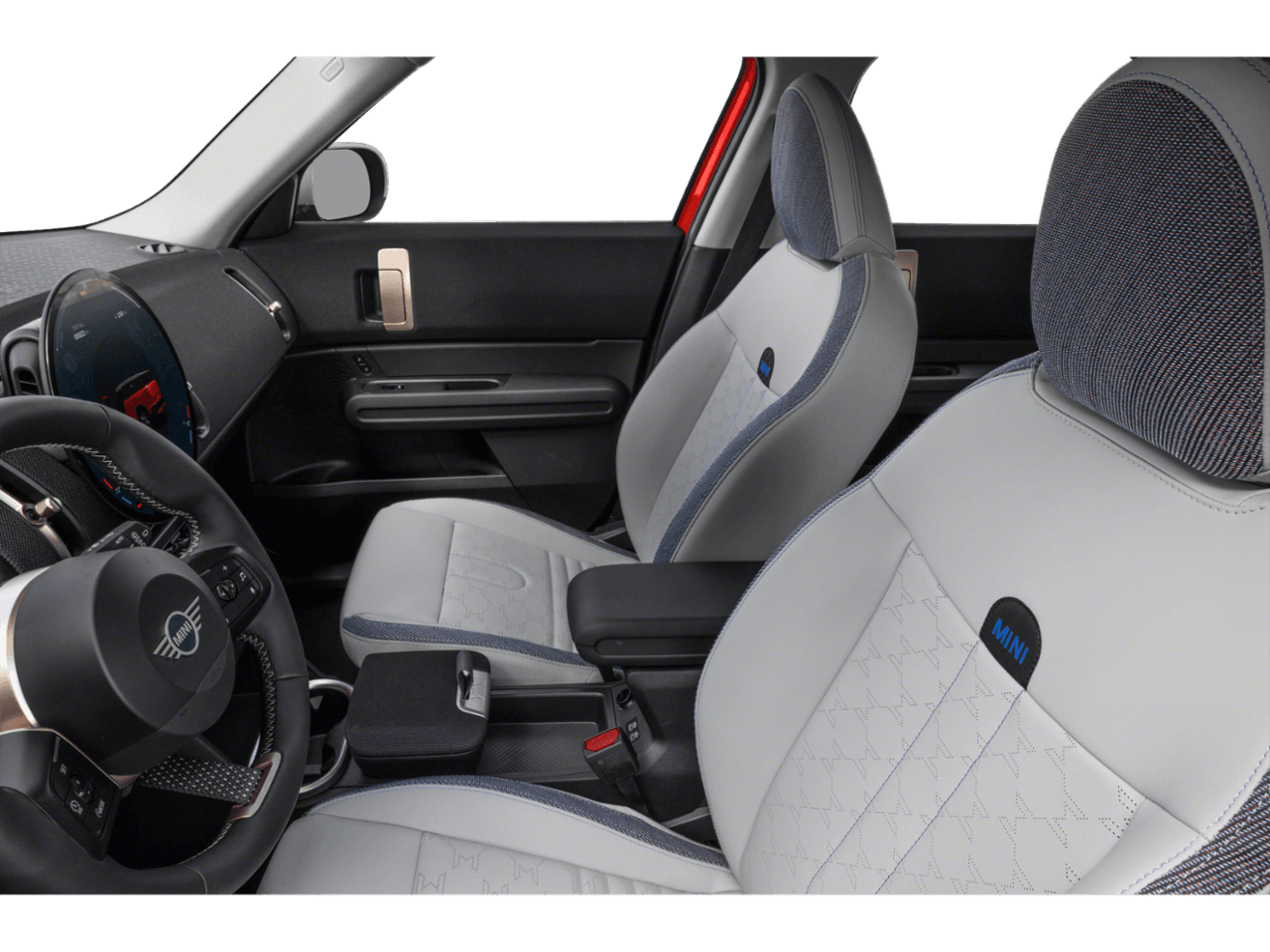 2027 MINI Countryman SE - Interior Driver's Side with Door Open, Front Seat Feature