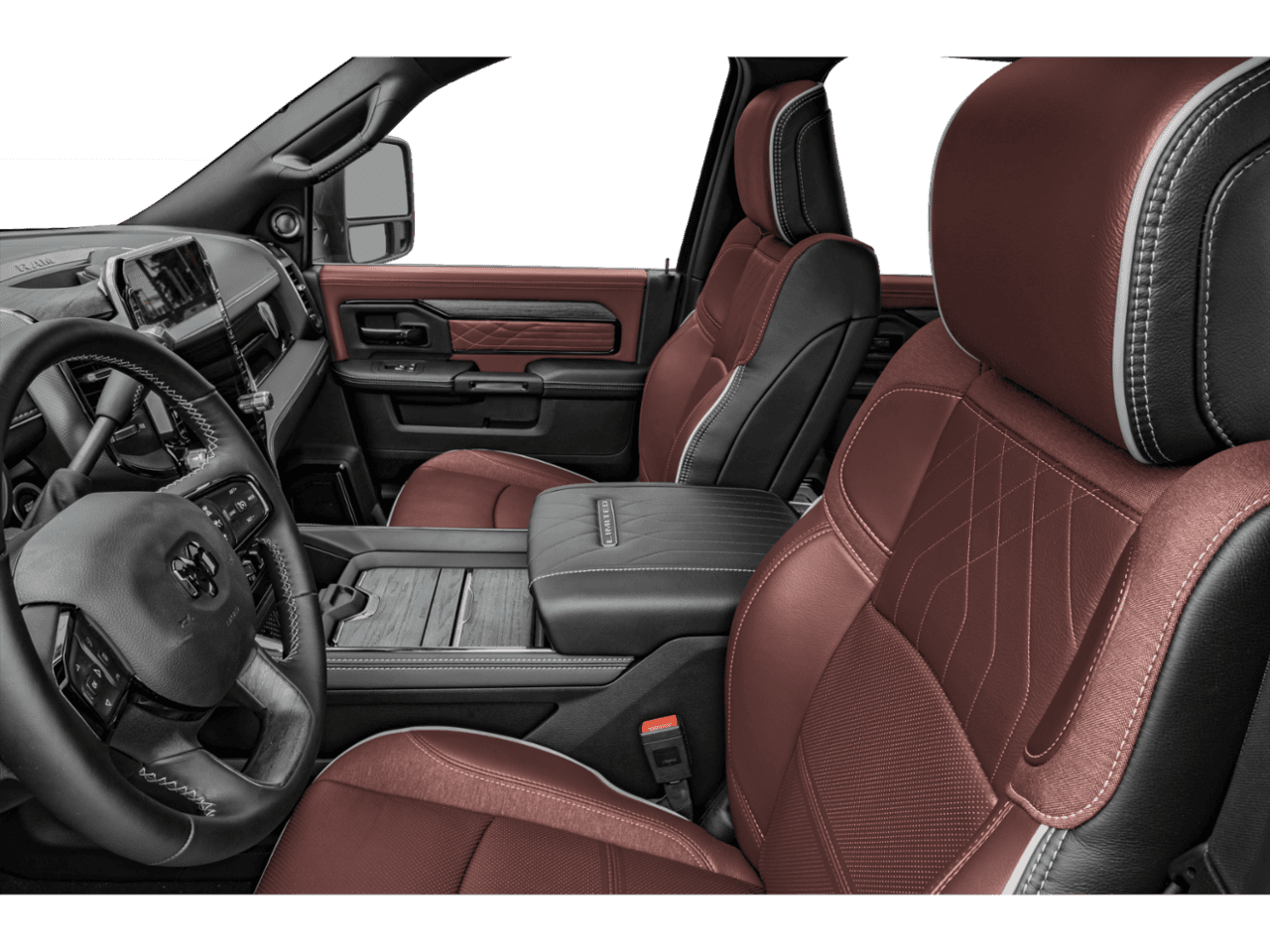 2027 Ram 2500 Longhorn - Interior Driver's Side with Door Open, Front Seat Feature