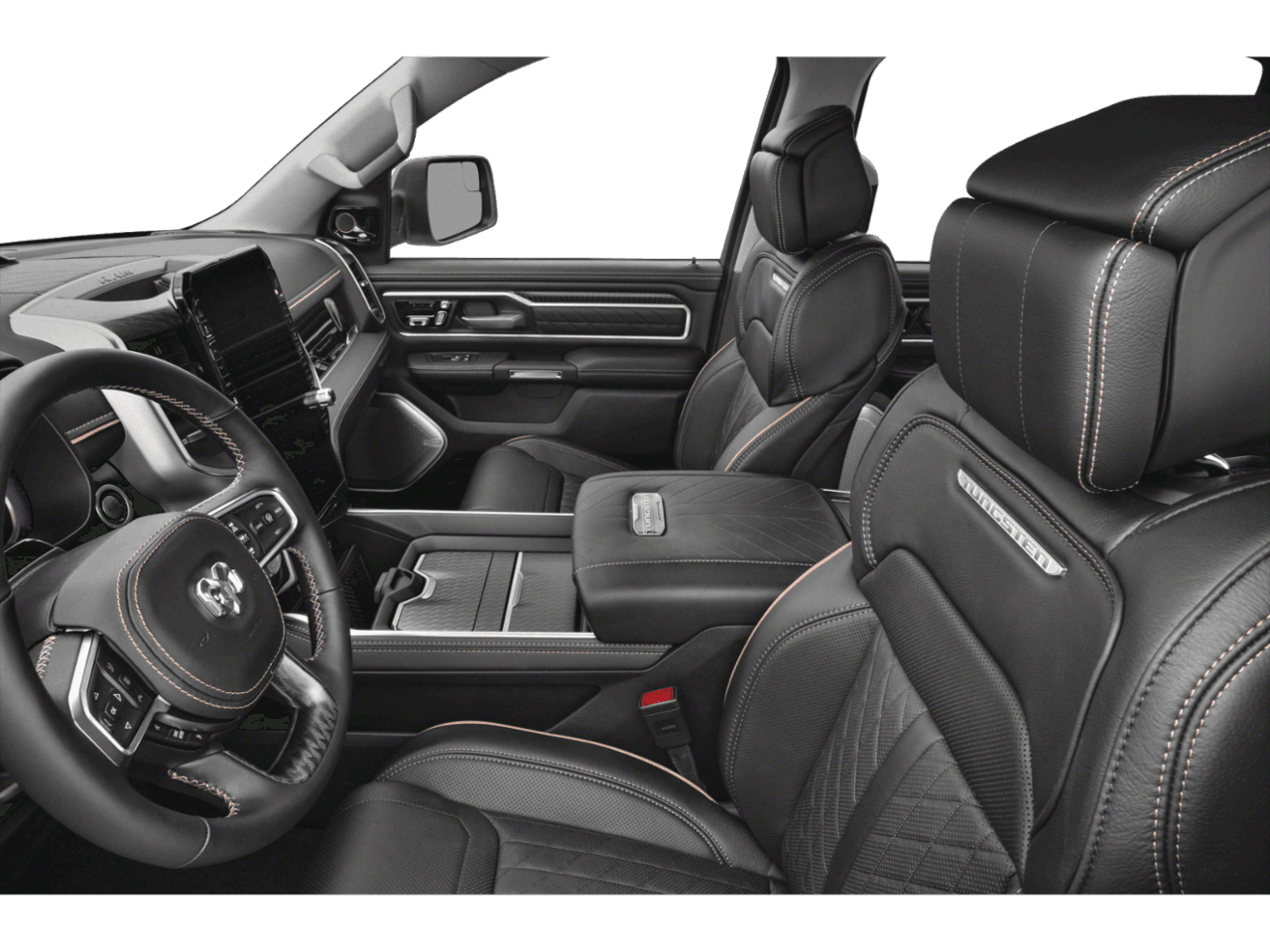 2027 Ram 1500 Tungsten - Interior Driver's Side with Door Open, Front Seat Feature