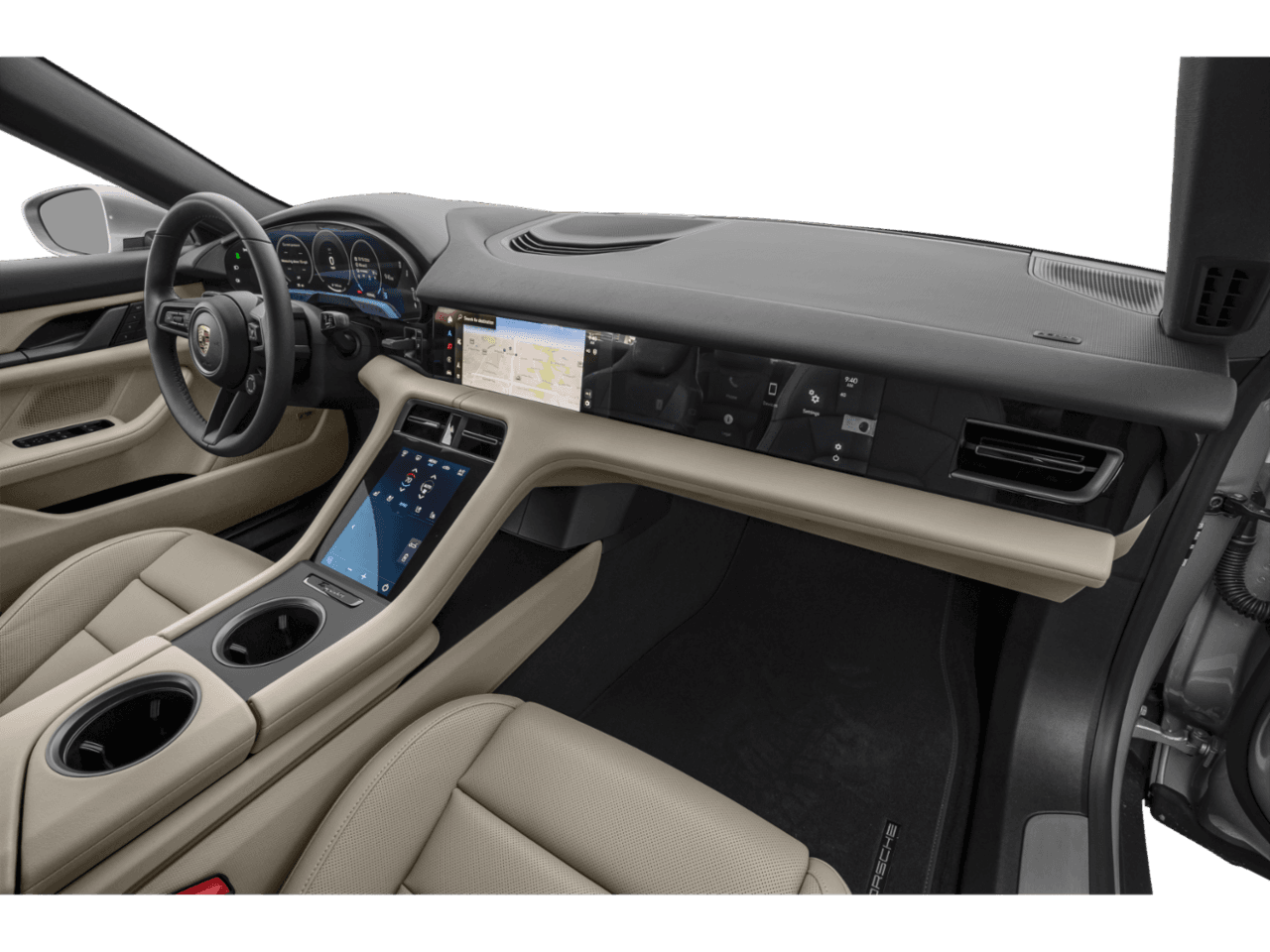 2027 Porsche Taycan Turbo GT - Interior Passenger Dash